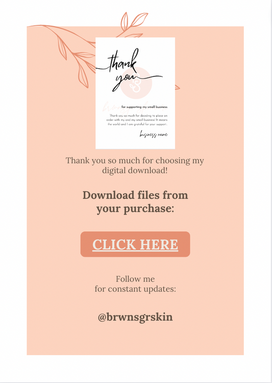 Thank You Card Download - Simple