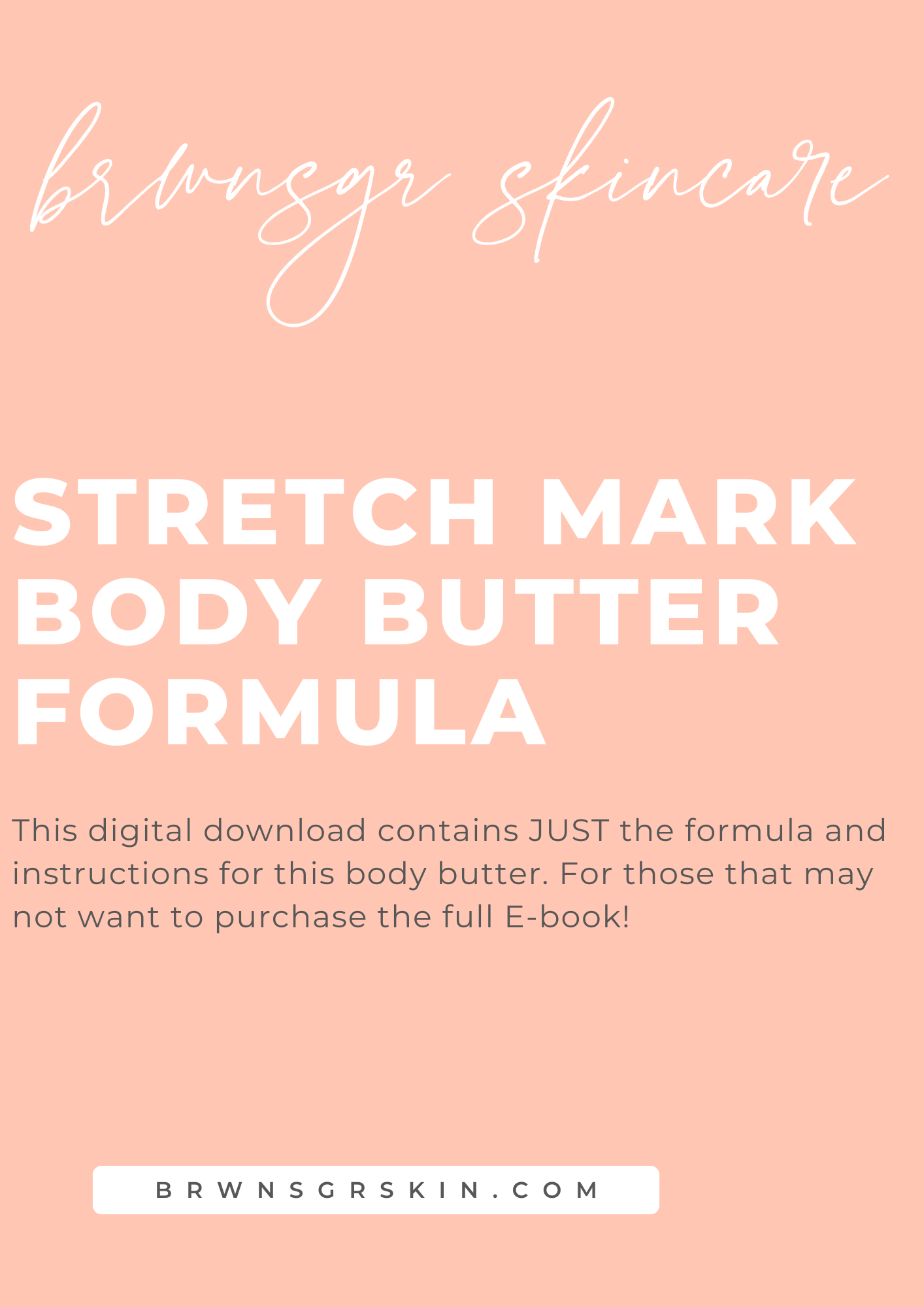 Stretch Mark Butter Formula