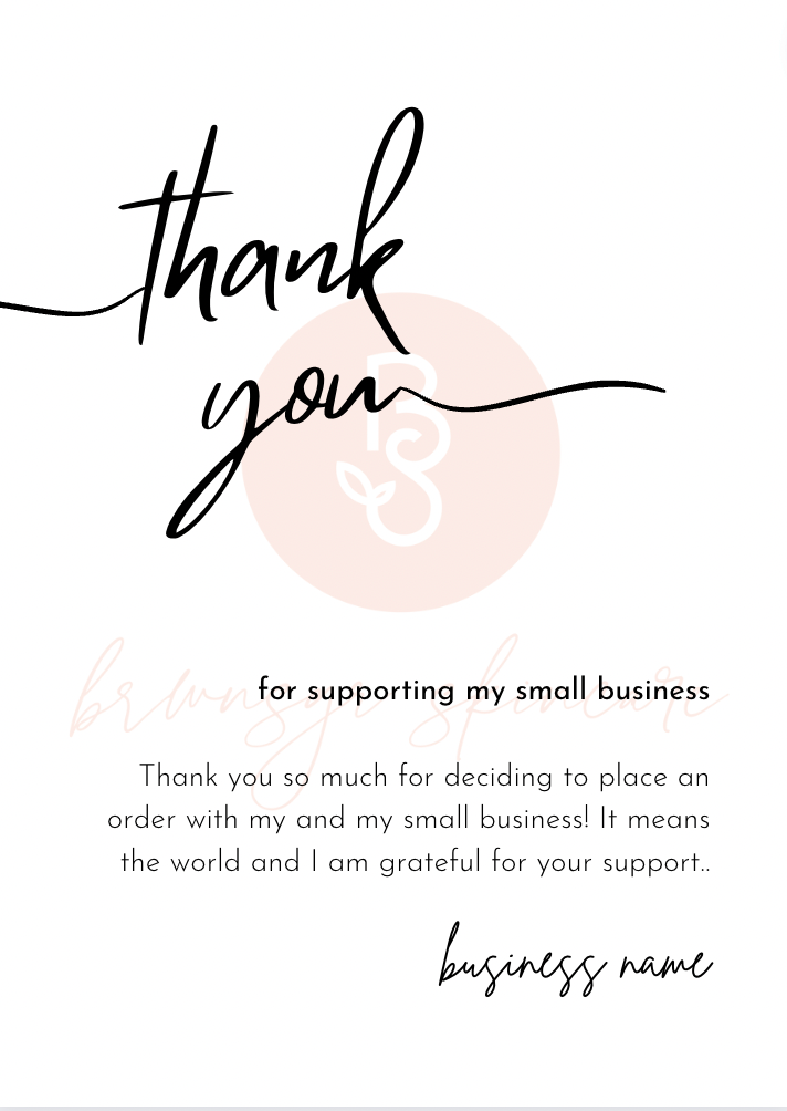 Thank You Card Download - Simple