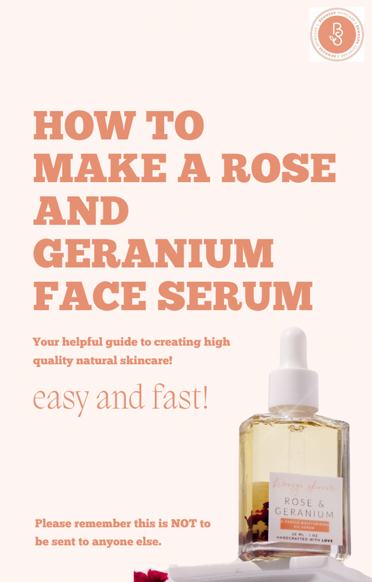 Rose and Geranium Face Serum Formula
