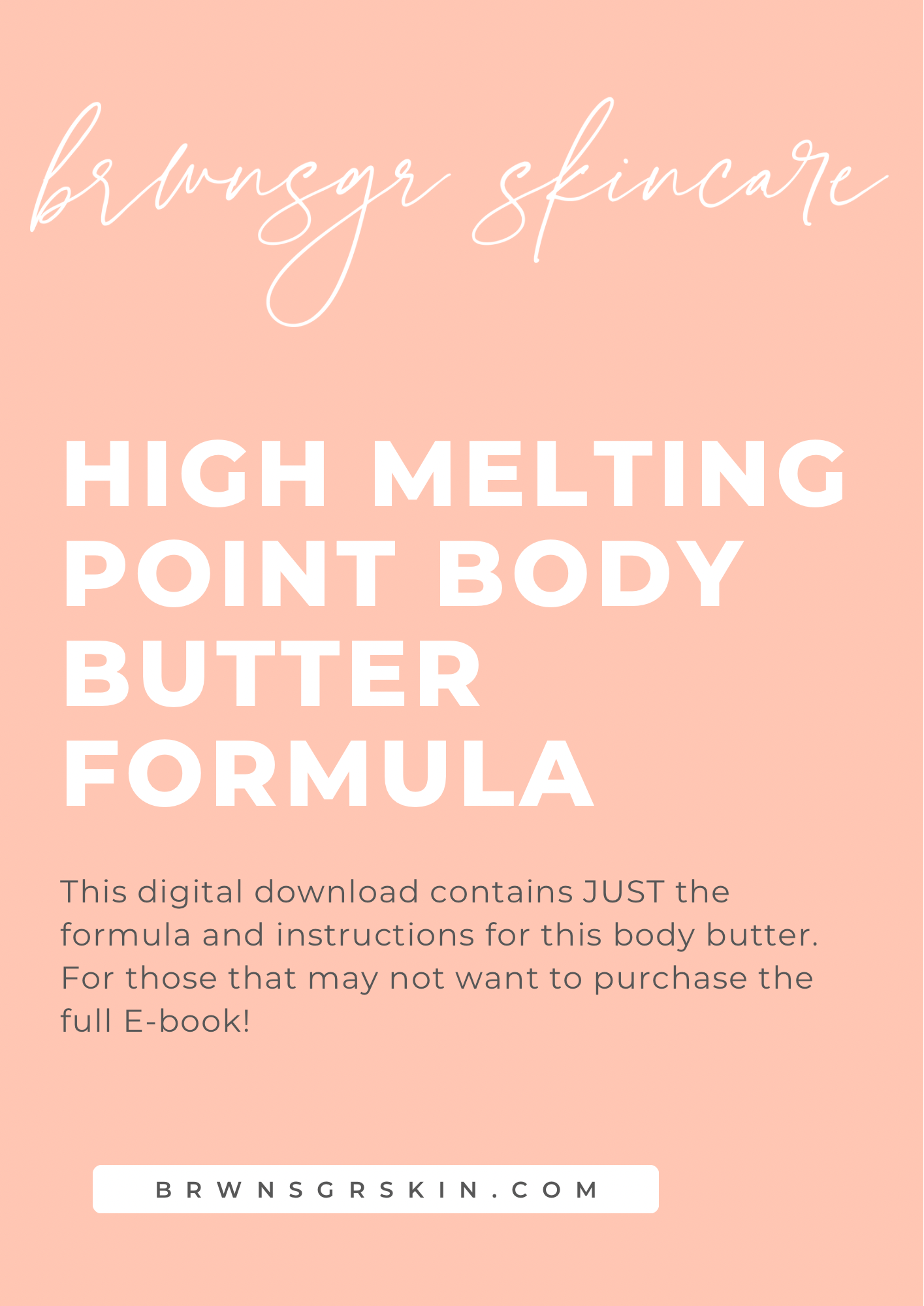 High Melting Point Butter Formula